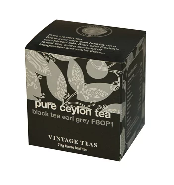 Чай черный листовой с ароматом бергамота Эрлгрей Vintage Teas