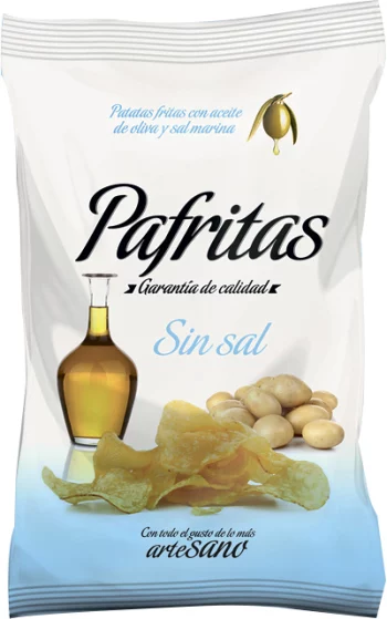 Чипсы картофельные без соли Pafritas