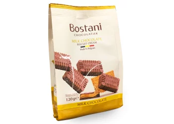 Молочный шоколад с бисквитной начинкой Bostani